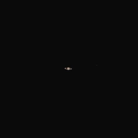 Сатурн. Примерный вид в окуляр 6,3 мм