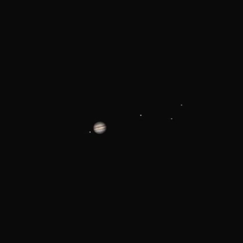 Юпитер. Примерный вид в окуляр 6,3 мм